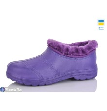 Калоші жіночі на зиму (6 пар р.36-41) фіолетовий  "SALIN"
