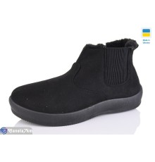 Черевики жіночі на зиму (8 пар р.37-41) чорний  "Korka"