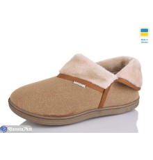 Тапки жіночі на зиму (8 пар р.37-41) коричневий  "Korka" Тапки жіночі на зиму (8 пар р.37-41) коричневий  "Korka"