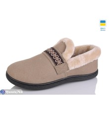 Тапки жіночі на зиму (8 пар р.37-41) коричневий  "Korka" Тапки жіночі на зиму (8 пар р.37-41) коричневий  "Korka"