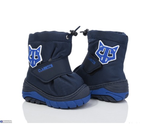 Дутики дитячі на зиму (8 пар р.19-22) синій  "Normashoes" Дутики дитячі на зиму (8 пар р.19-22) синій  "Normashoes"