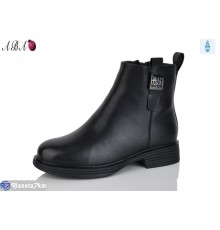 Черевики жіночі на зиму (8 пар р.36-41) чорний  "Aba"