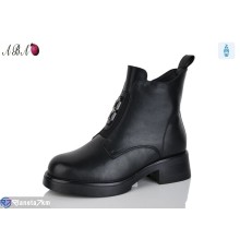 Черевики жіночі на зиму (8 пар р.36-41) чорний  "Aba"