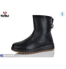 Черевики жіночі на зиму (8 пар р.37-42) чорний  "SUBA"