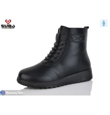 Черевики жіночі на зиму (8 пар р.37-42) чорний  "SUBA"