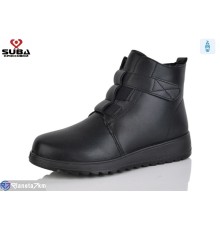Черевики жіночі на зиму (8 пар р.37-42) чорний  "SUBA"