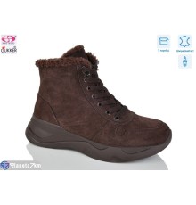 Черевики жіночі на весну/осінь (8 пар р.36-41) коричневий  "Gukkcr"