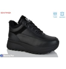 Кросівки жіночі на зиму (8 пар р.36-41) чорний  "QQ&Панда" Кросівки жіночі на зиму (8 пар р.36-41) чорний  "QQ&Панда"
