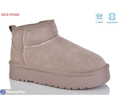 Уггі жіночі на зиму (6 пар р.36-40) коричневий  "QQ&Панда" Уггі жіночі на зиму (6 пар р.36-40) коричневий  "QQ&Панда"