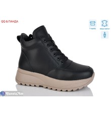 Черевики жіночі на зиму (8 пар р.36-41) чорний  "QQ&Панда"