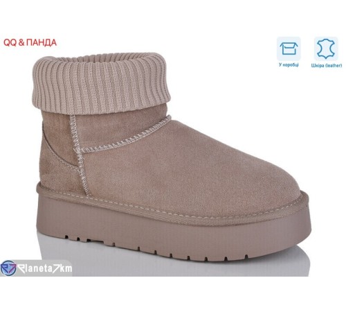 Уггі жіночі на зиму (6 пар р.36-40) коричневий  "QQ&Панда" Уггі жіночі на зиму (6 пар р.36-40) коричневий  "QQ&Панда"