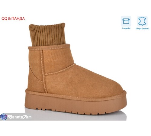 Уггі жіночі на зиму (6 пар р.36-40) camel  "QQ&Панда" Уггі жіночі на зиму (6 пар р.36-40) camel  "QQ&Панда"