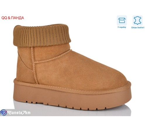 Уггі жіночі на зиму (6 пар р.36-40) camel  "QQ&Панда" Уггі жіночі на зиму (6 пар р.36-40) camel  "QQ&Панда"