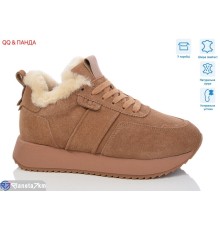 Кросівки жіночі на зиму (6 пар р.36-40) коричневий  "QQ&Панда"