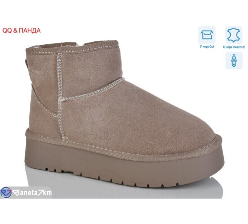 Уггі жіночі на зиму (6 пар р.36-40) коричневий  "QQ&Панда" Уггі жіночі на зиму (6 пар р.36-40) коричневий  "QQ&Панда"