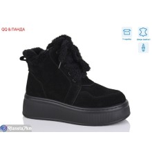 Черевики жіночі на зиму (8 пар р.36-41) чорний  "QQ&Панда"