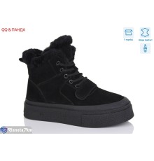 Черевики жіночі на зиму (8 пар р.36-41) чорний  "QQ&Панда"