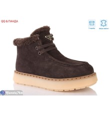 Черевики жіночі на зиму (8 пар р.36-41) коричневий  "QQ&Панда"