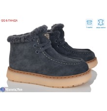 Черевики жіночі на зиму (8 пар р.36-41) сірий  "QQ&Панда"