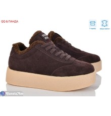 Кросівки жіночі на зиму (8 пар р.36-41) коричневий  "QQ&Панда"
