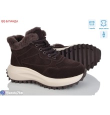 Черевики жіночі на зиму (8 пар р.36-41) коричневий  "QQ&Панда"