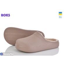 Жіночі сабо на зиму (8 пар р.37-40) коричневий  "Roks"