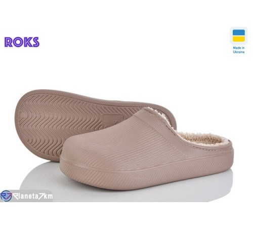 Жіночі сабо на зиму (8 пар р.37-40) коричневий  "Roks" Жіночі сабо на зиму (8 пар р.37-40) коричневий  "Roks"