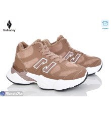 Кросівки жіночі на зиму (8 пар р.36-41) коричневий  "Gollmony"