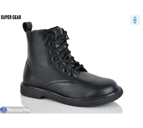 Черевики дитячі на зиму (10 пар р.32-38) чорний  "Super Gear" Черевики дитячі на зиму (10 пар р.32-38) чорний  "Super Gear"
