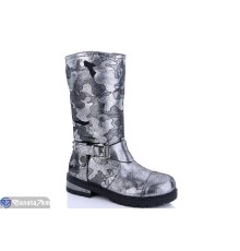 Дитячі чоботи на зиму (8 пар р.32-37) срібний  "MEDLEN"