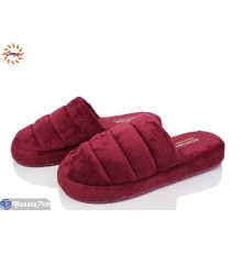 Тапки жіночі на весну/осінь (8 пар р.37-40) бордовий  "Jumay" Тапки жіночі на весну/осінь (8 пар р.37-40) бордовий  "Jumay"
