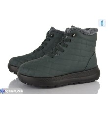 Черевики жіночі на зиму (8 пар р.37-42) зелений  "KANGO"