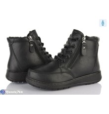 Черевики жіночі на зиму (8 пар р.37-42) чорний  "KANGO"