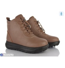 Черевики жіночі на зиму (8 пар р.37-42) коричневий  "KANGO"