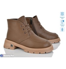 Черевики жіночі на зиму (6 пар р.36-40) коричневий  "MARADONA"