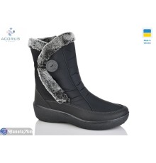 Дутики жіночі на зиму (8 пар р.37-42) чорний  "Acorus"