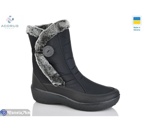 Дутики жіночі на зиму (8 пар р.37-42) чорний  "Acorus" Дутики жіночі на зиму (8 пар р.37-42) чорний  "Acorus"