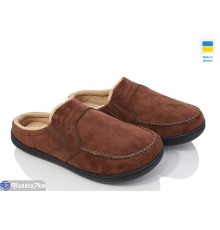Тапки чоловічі на весну/осінь (8 пар р.41-46) коричневий  "LEO"