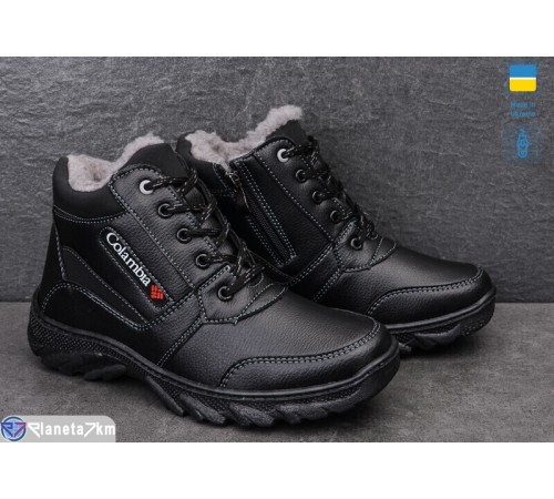 Черевики чоловічі на зиму (8 пар р.40-45) чорний  "LEOBAZA" Черевики чоловічі на зиму (8 пар р.40-45) чорний  "LEOBAZA"