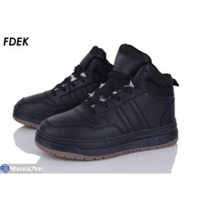 Дитячі кросівки на зиму (8 пар р.36-41) чорний  "FDEK"
