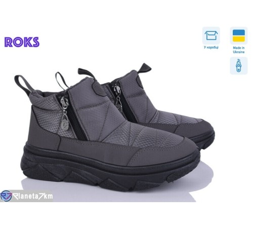 Черевики жіночі на зиму (6 пар р.37-41) сірий  "Roks" Черевики жіночі на зиму (6 пар р.37-41) сірий  "Roks"