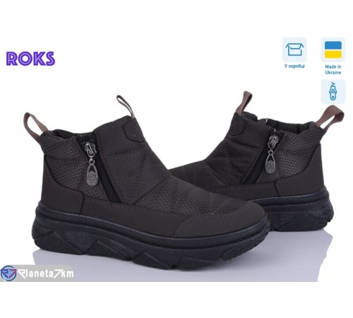 Черевики жіночі на зиму (6 пар р.37-41) коричневий  "Roks" Черевики жіночі на зиму (6 пар р.37-41) коричневий  "Roks"