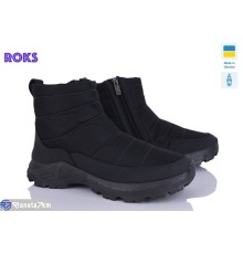Черевики чоловічі на зиму (6 пар р.41-45) чорний  "Roks"