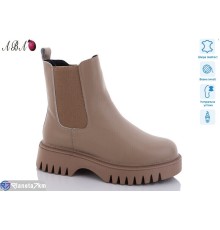 Черевики жіночі на зиму (6 пар р.36-41) коричневий  "Aba"