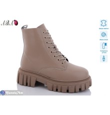 Черевики жіночі на зиму (6 пар р.36-41) коричневий  "Aba"