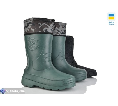 Чоловічі чоботи з піни на зиму (6 пар р.41-45) хакі  "LEO" Чоловічі чоботи з піни на зиму (6 пар р.41-45) хакі  "LEO"