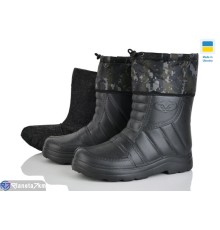 Чоловічі чоботи з піни на зиму (6 пар р.40-45) чорний  "LEO"
