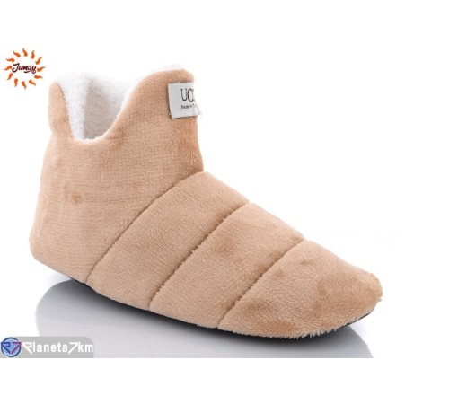 Тапки жіночі на зиму (6 пар р.36-40) бежевий  "Jumay" Тапки жіночі на зиму (6 пар р.36-40) бежевий  "Jumay"