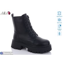 Черевики жіночі на зиму (6 пар р.36-41) чорний  "Aba"