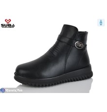 Черевики жіночі на зиму (8 пар р.37-42) чорний  "SUBA"